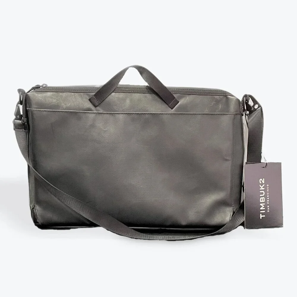 NEW Timbuk2 Jet Black Heist Briefcase Crossbody Backpack - Picture 2 of 9